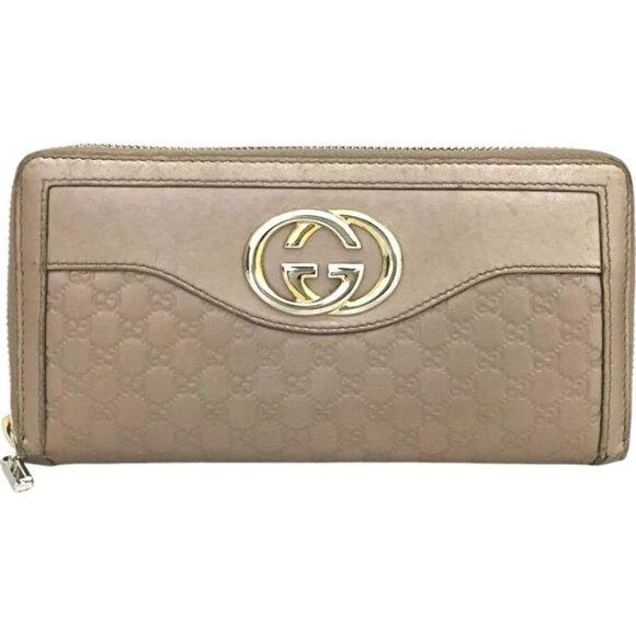 143179AT (K2) Gucci Wallet Long Interlocking Pink PVC - Picture 1 of 9
